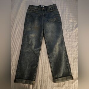 Time and Tru Women's Boyfriend Jeans - Dark Blue